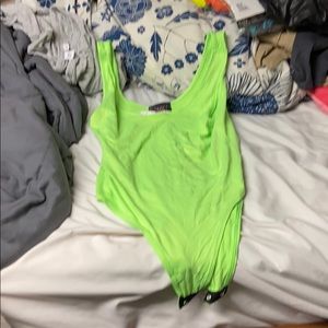 NWT bodysuit neon green